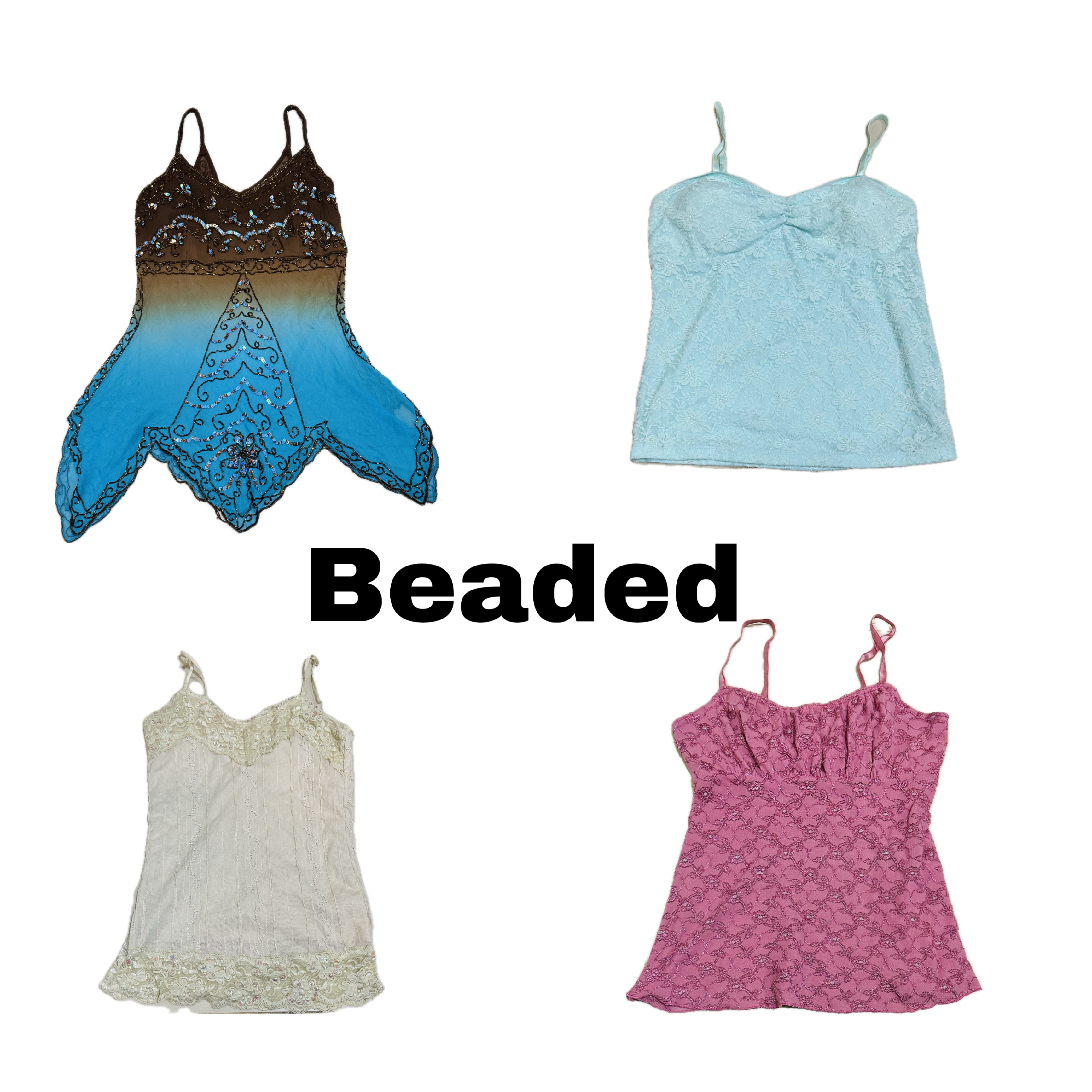 Y2K beaded tops