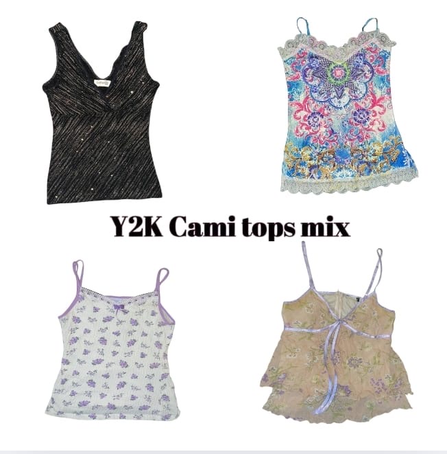 Y2K Italian Summer Cute Cami Tops Mix (04)