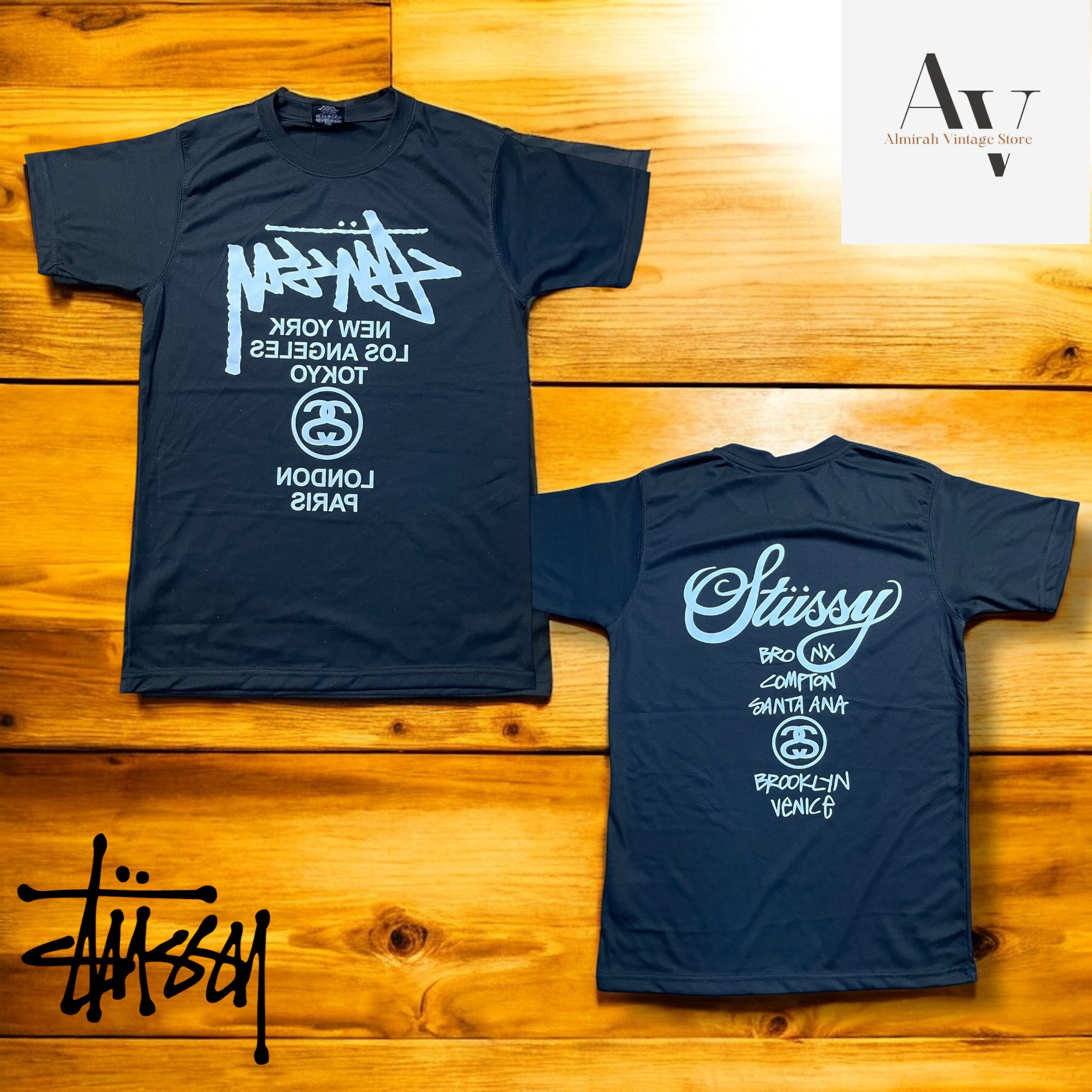 Stussy rework style world tour blackout tee