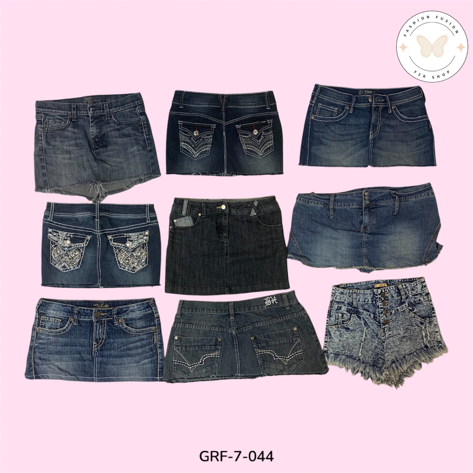 Y2K Heatwave | Iconic Low-Rise Mini Shorts (gRF-7-044)