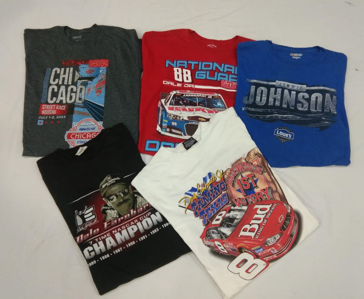 CR4527 ヴィンテージ ナスカー ミックス ユニセックス レーシング Tシャツ