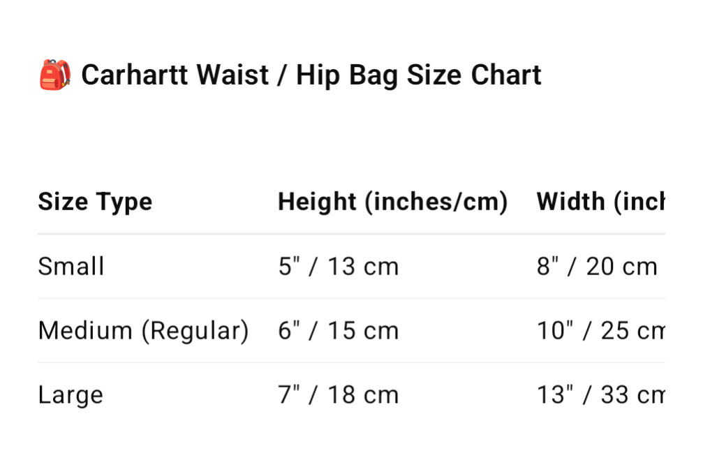 Carhartt Rewoked Style Hüfttasche