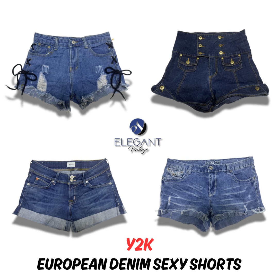 Y2k European Denim Sexy Shorts - EV0081