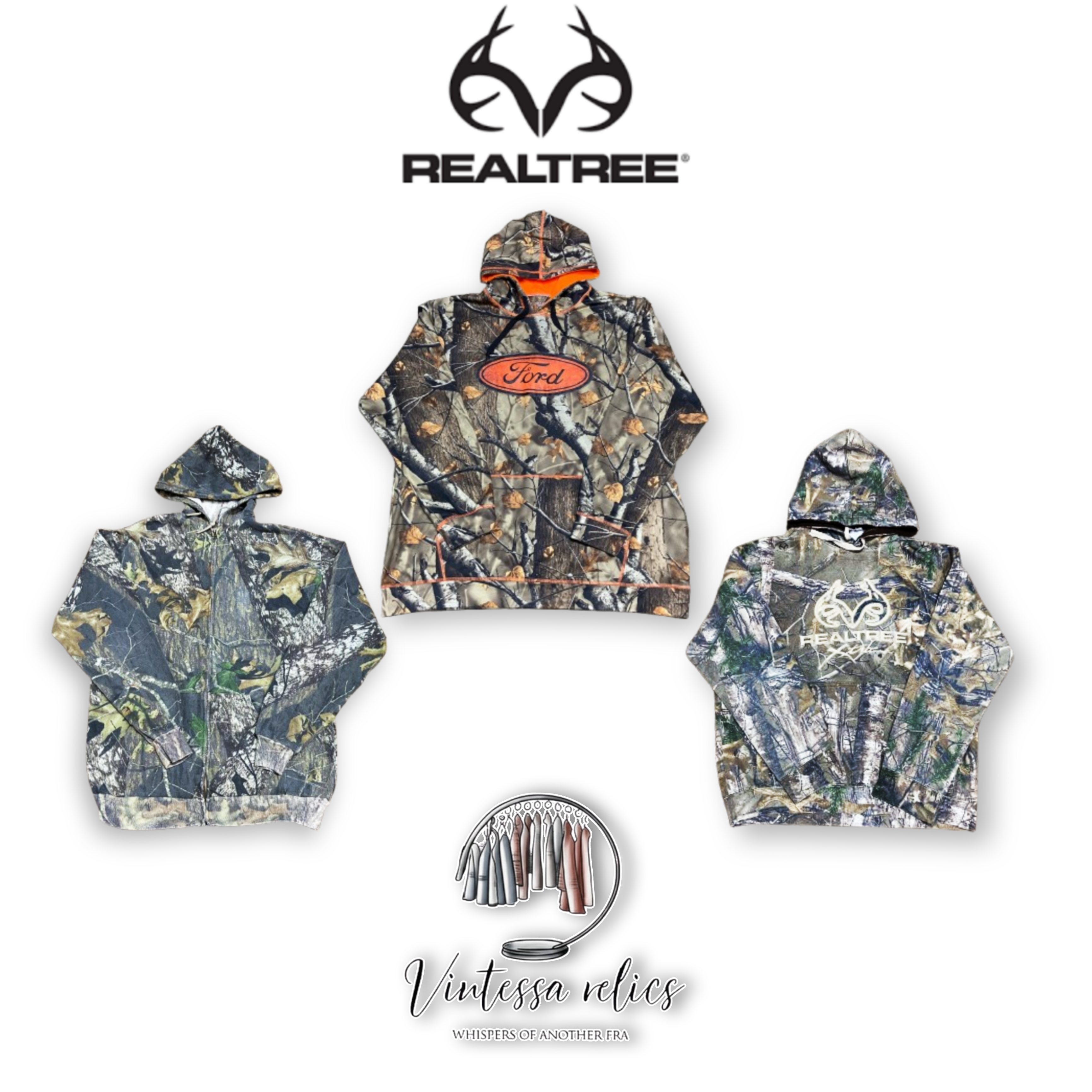VP25 Real Tree Moletons com Capuz