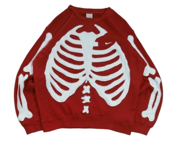 Upcycled skeleton Sweatshirt