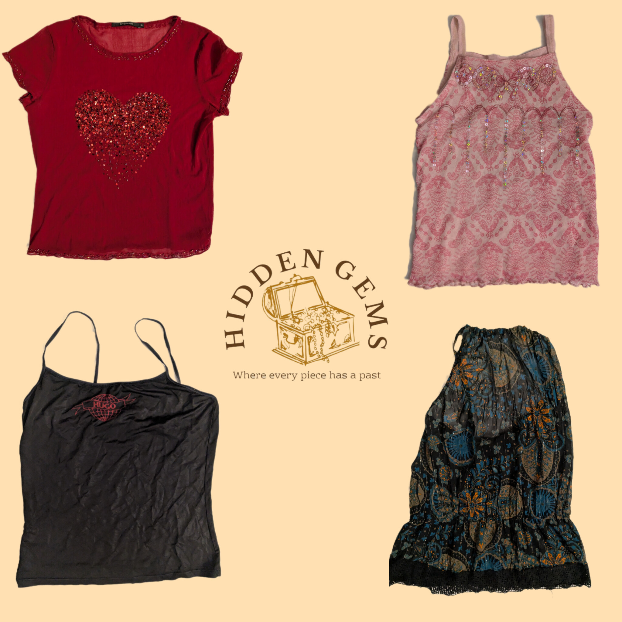 Y2K Mixed Casual Tops(HG-027)