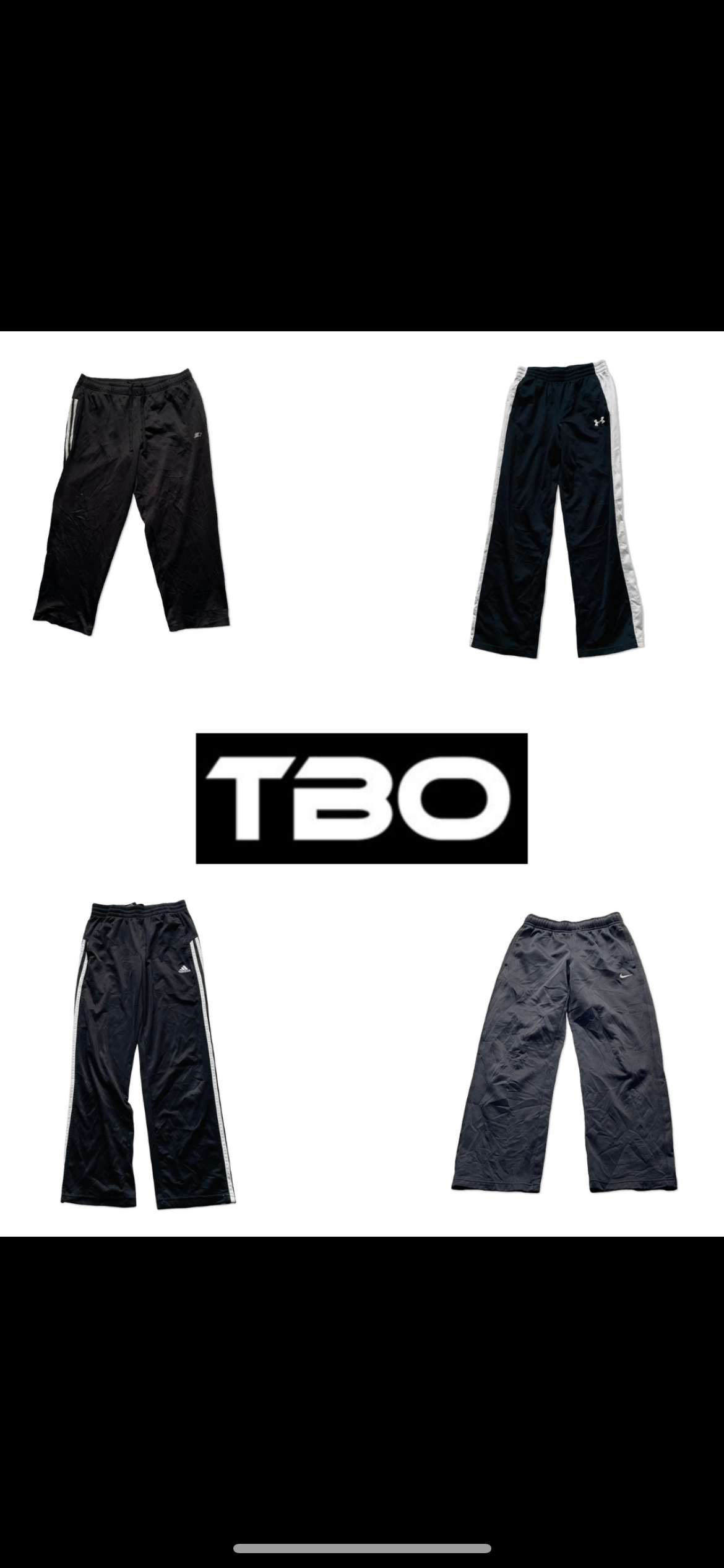 Mix track & nylon pants