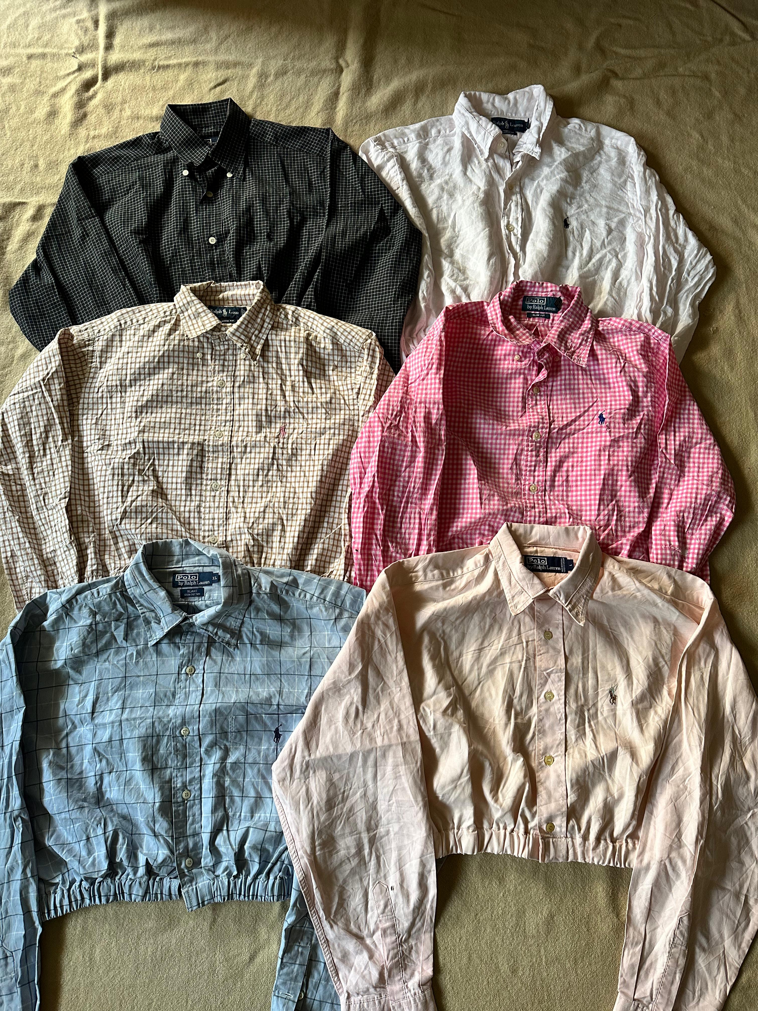 tops courts upcyclés Ralph Lauren