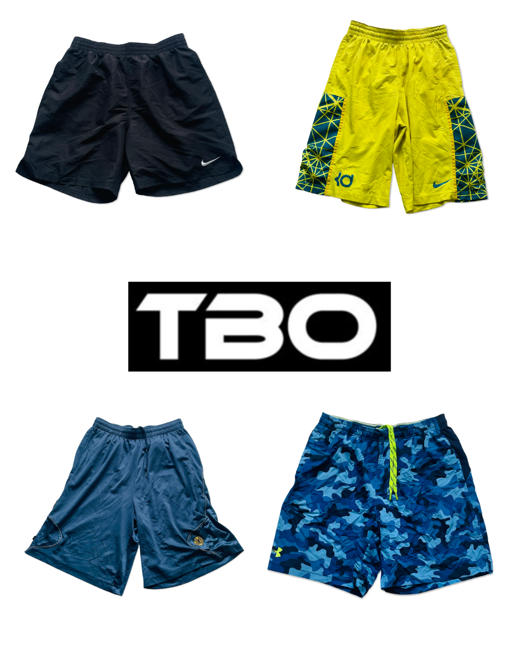 Shorts esportivos mistos com marca