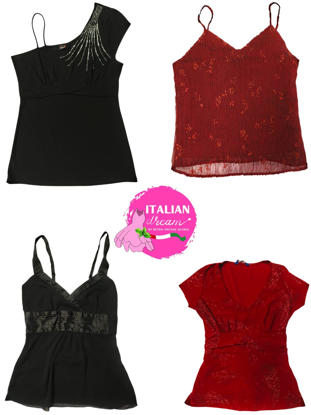 Y2k romantic core date night mixed tops
