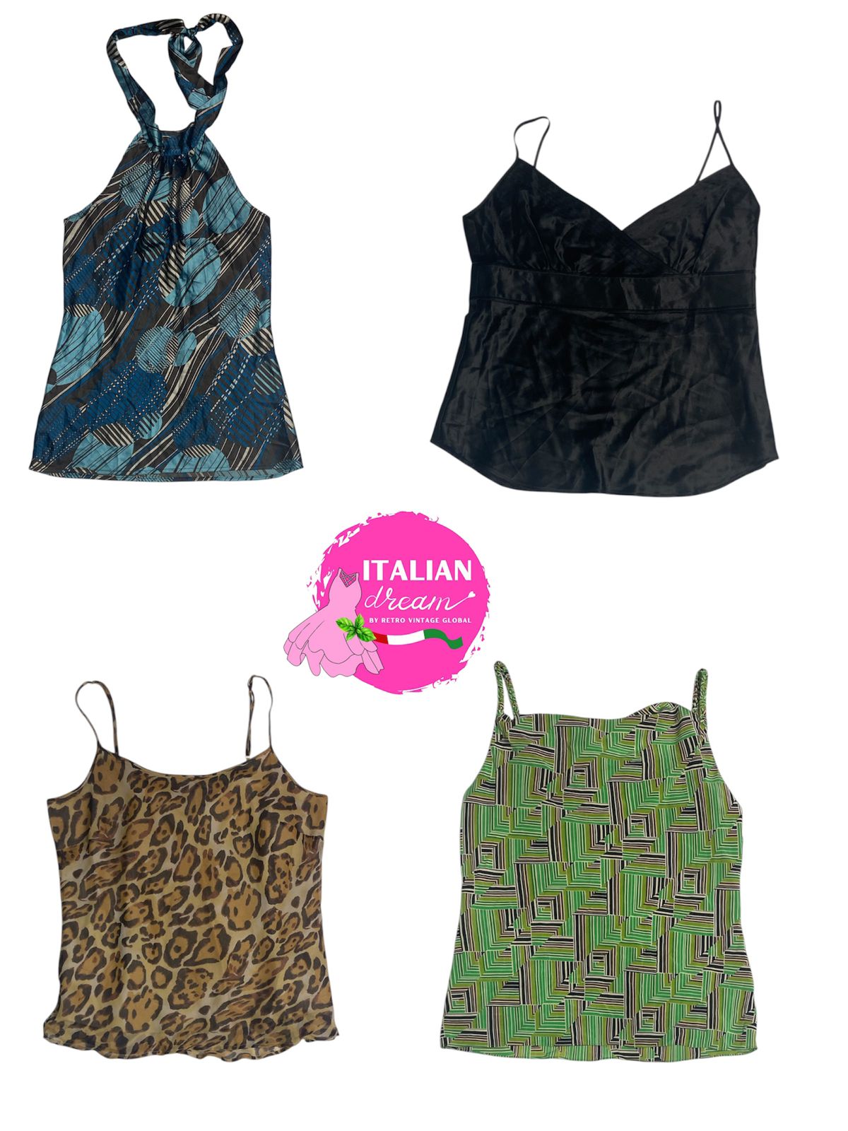 Y2k hauts de couleurs uniques