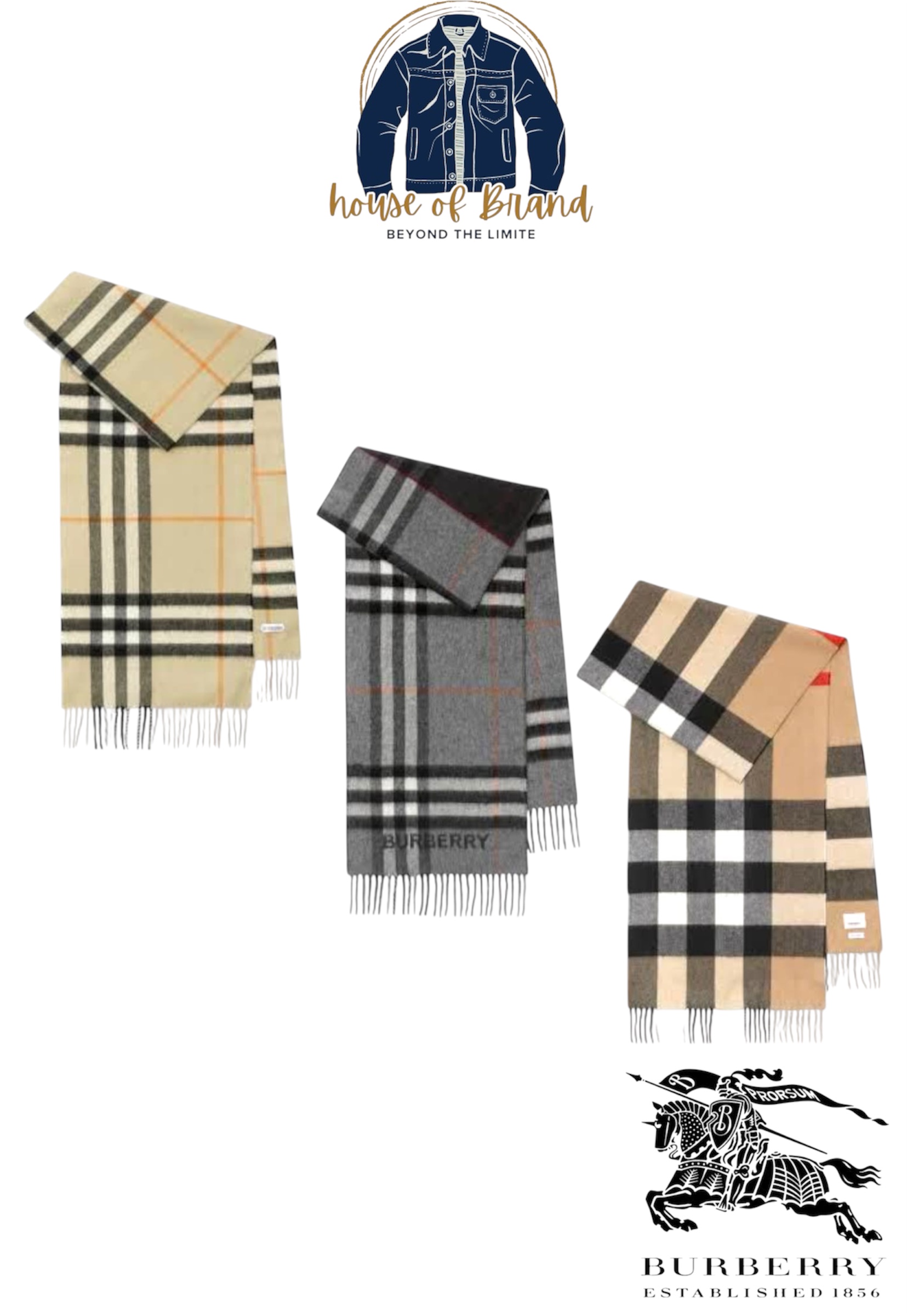 Cachecóis Burberry