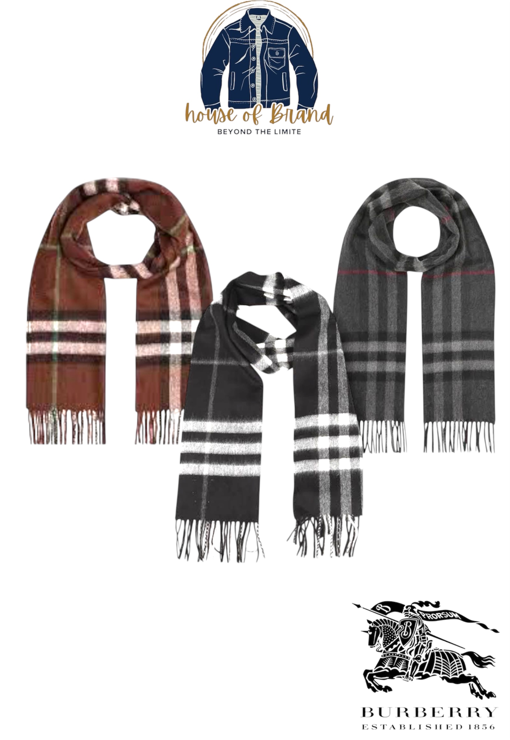 Cachecóis Burberry