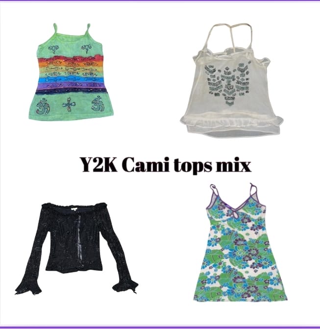 Y2K Italian Summer Cute Cami Tops Mix (06)