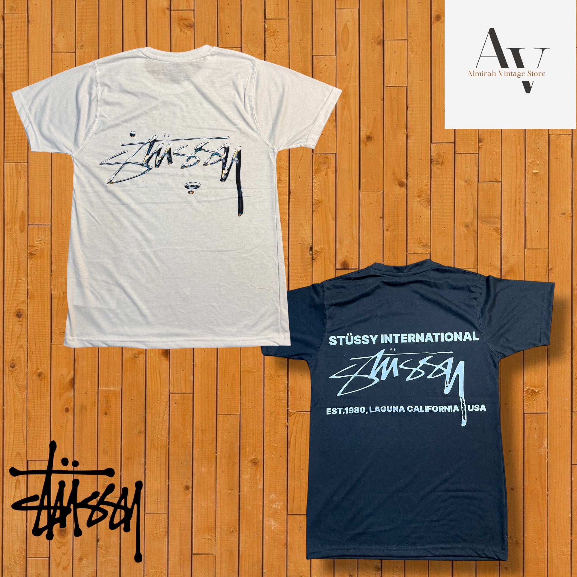 Stussy rielaborazione stile t-shirt Stussy