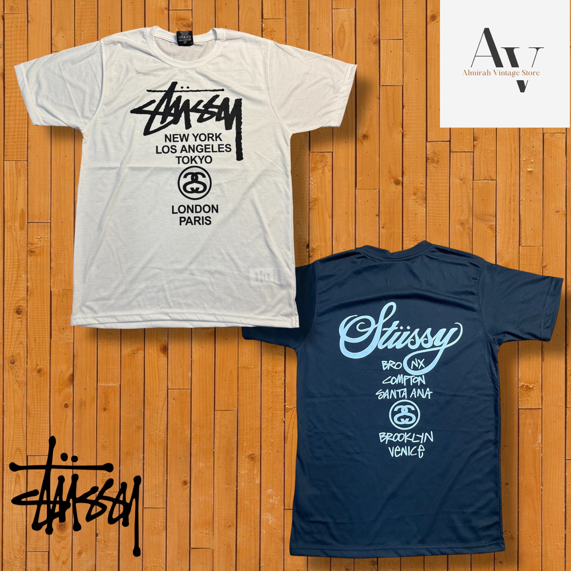 Stussy rework style wolrd tour tee