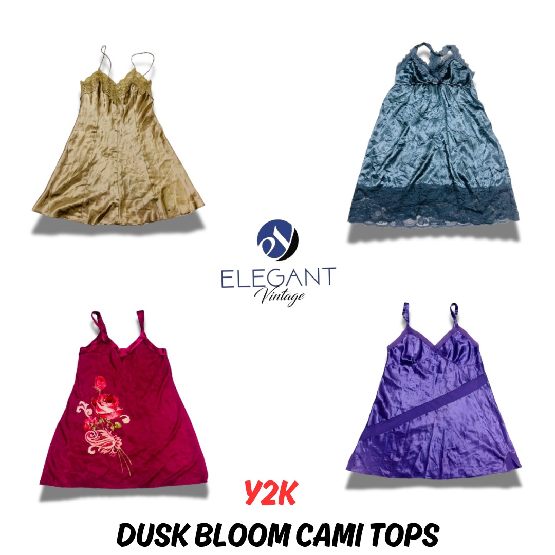 Y2K Dusk Bloom Cami Tops - EV0682