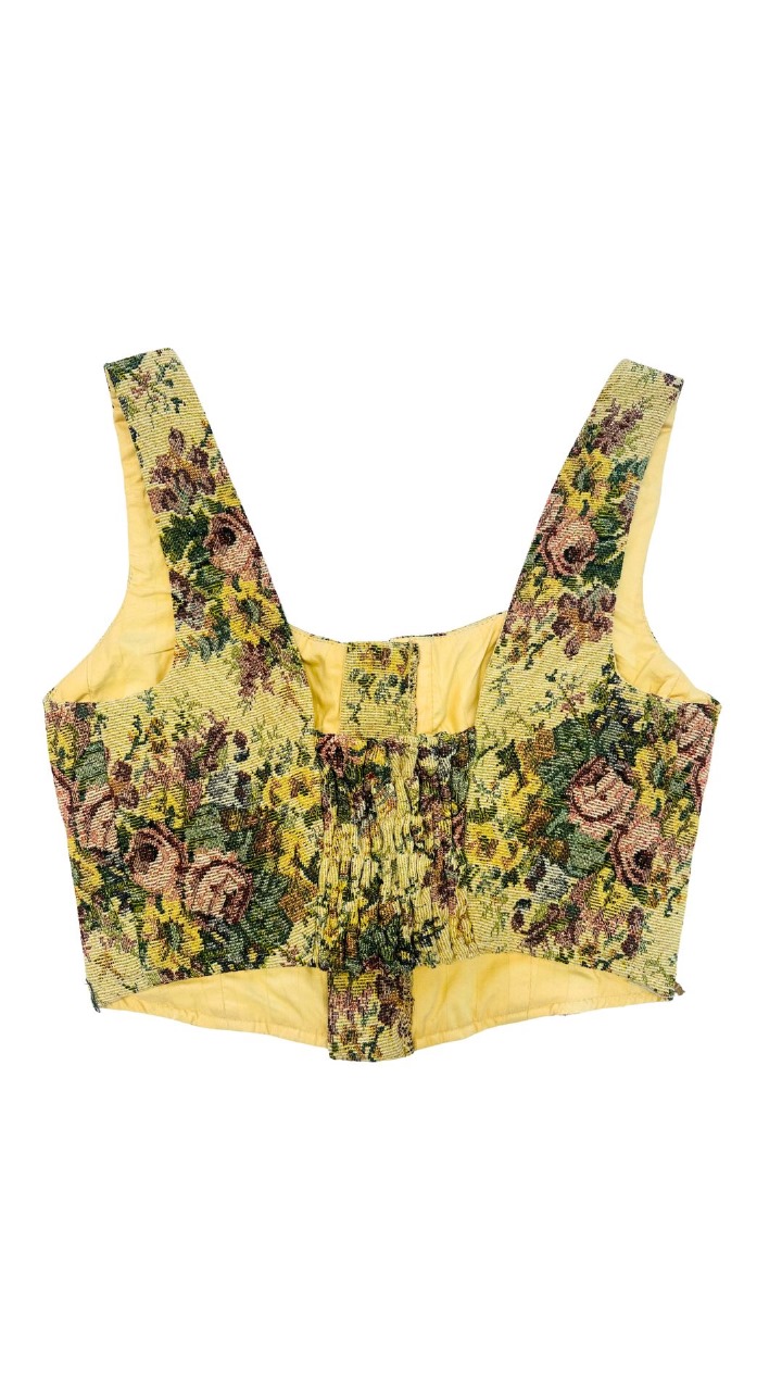 Upcycled Tapestry Corset Tops