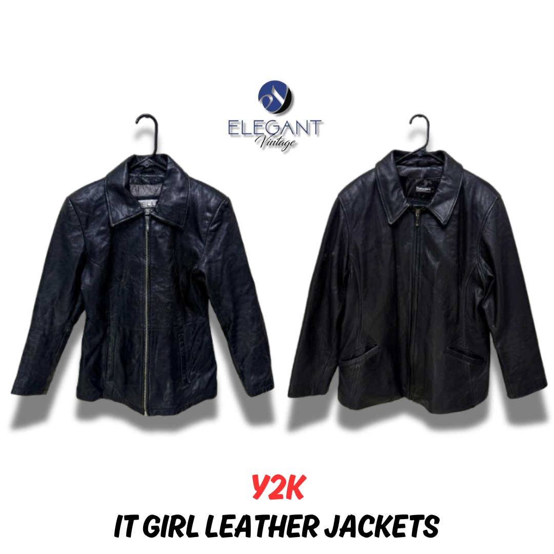 Y2K It Girl Leather Jackets - EV0109