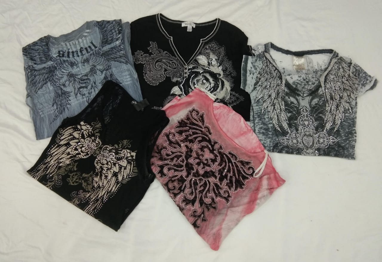 IQ0299 Y2K estilo Streetwear camisetas para bebé  
- 12 piezas