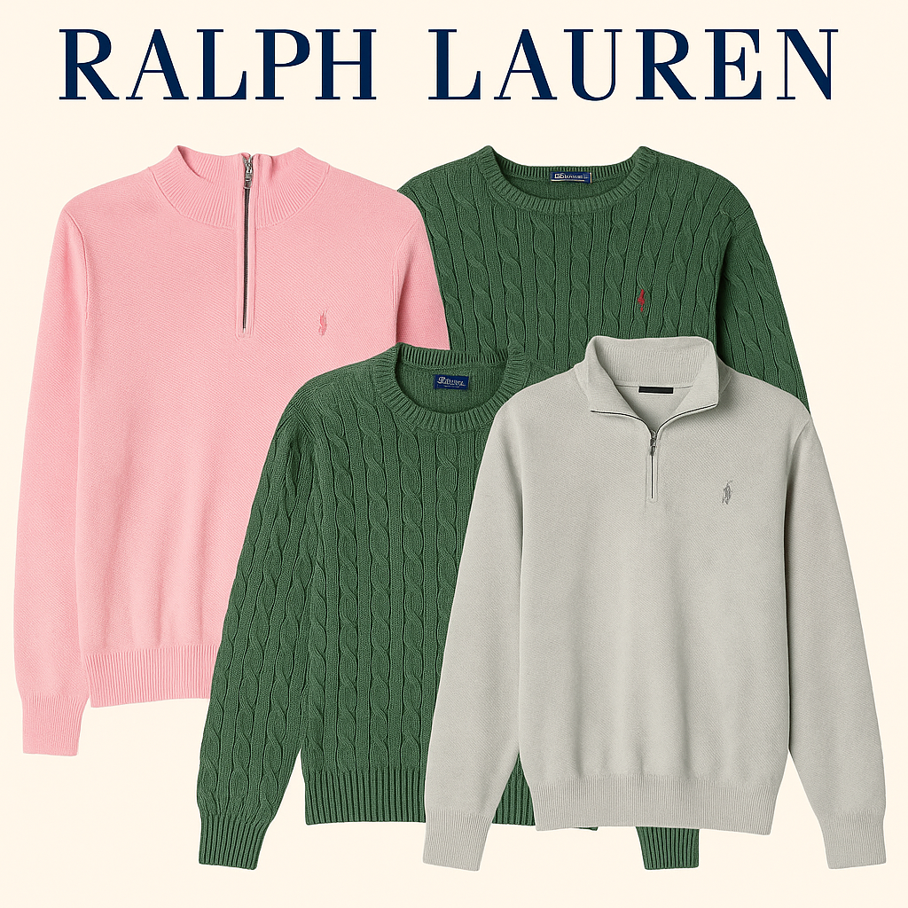 Ralph Lauren 1/4 Zip and Cable Knit 40