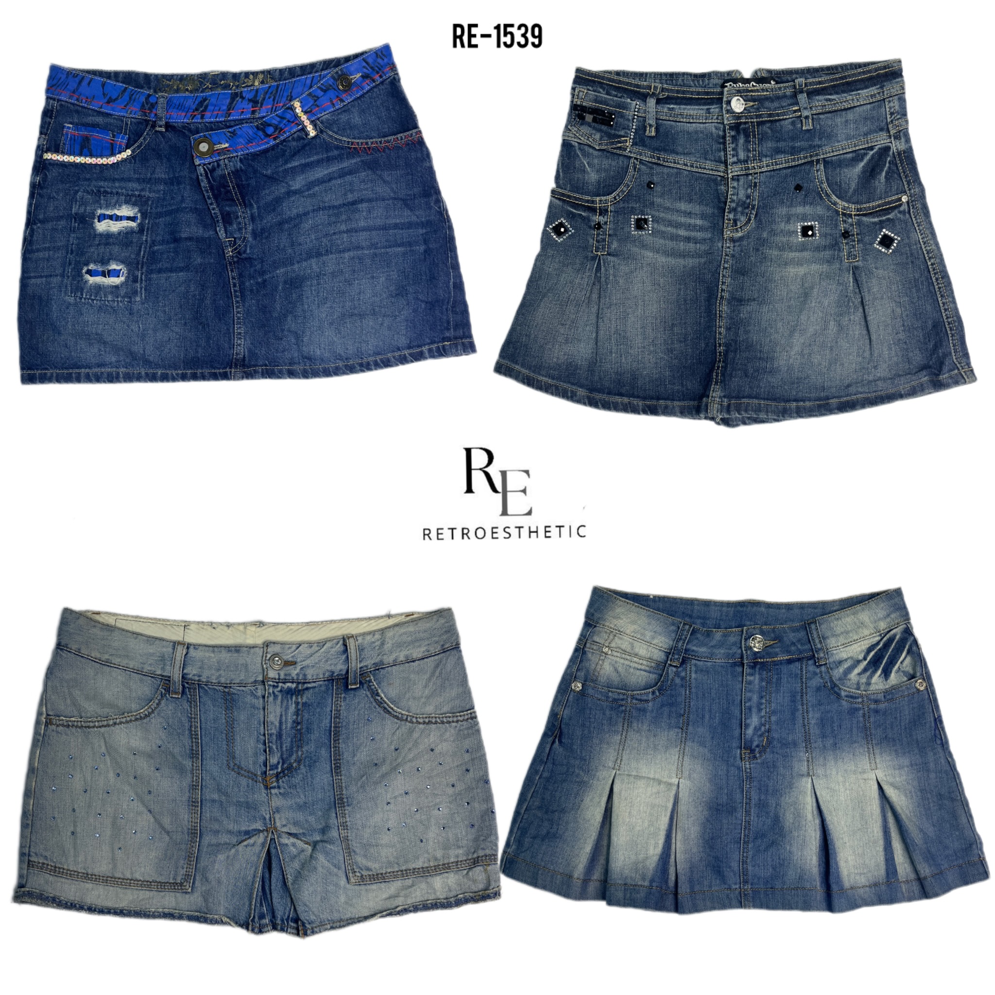 Y2K Unique Mini Skirts (RE-1539)