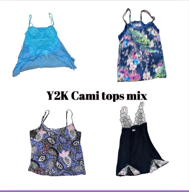 Y2K Italian Summer Cute Cami Tops Mix (07)