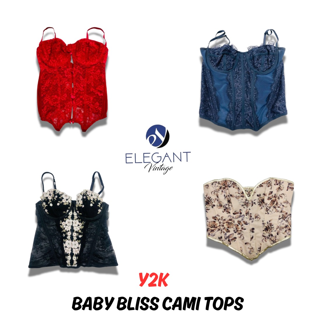 Y2K Baby Bliss Cami Tops - EV0684