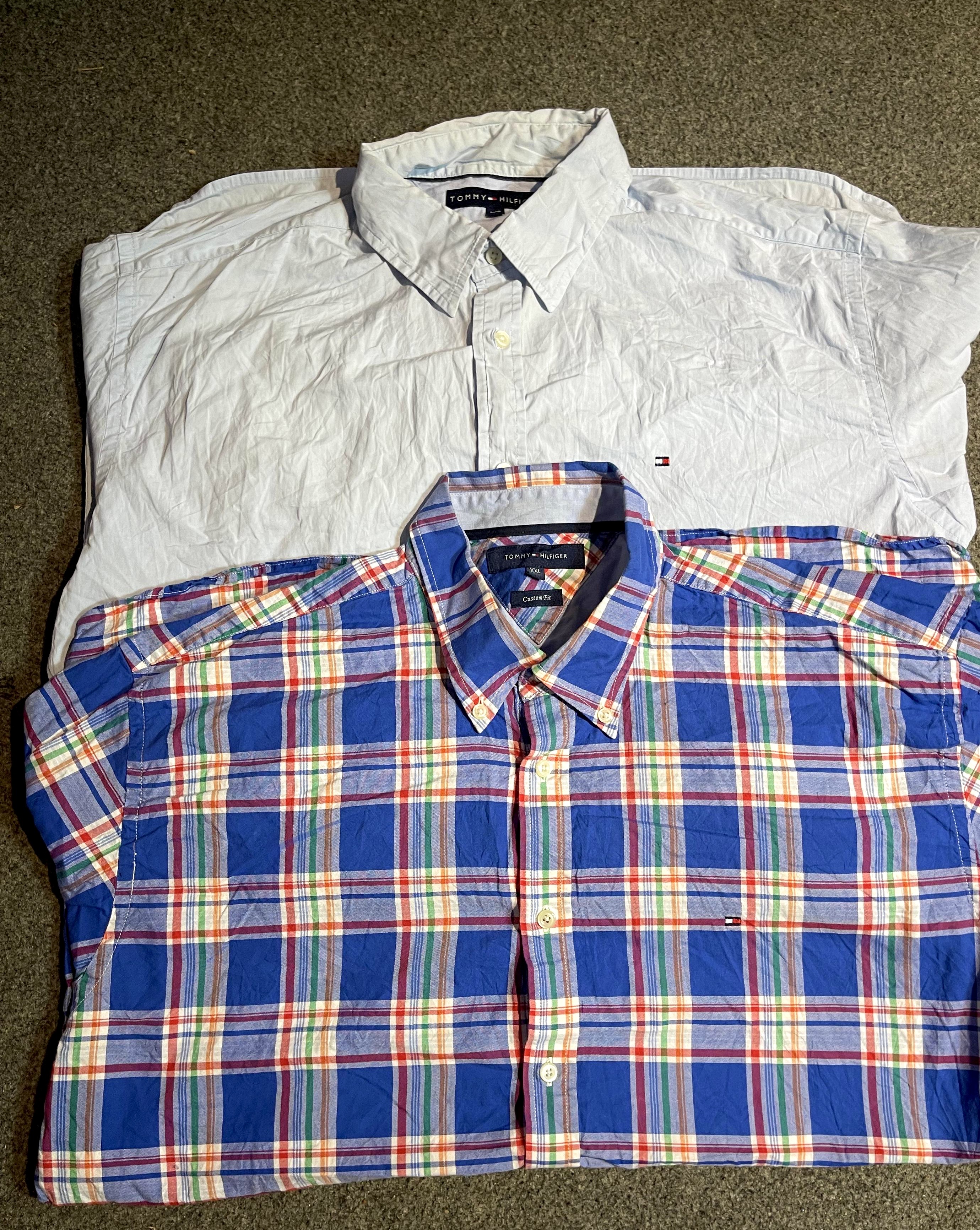 Camisas de algodón para hombres Tommy Holfiger