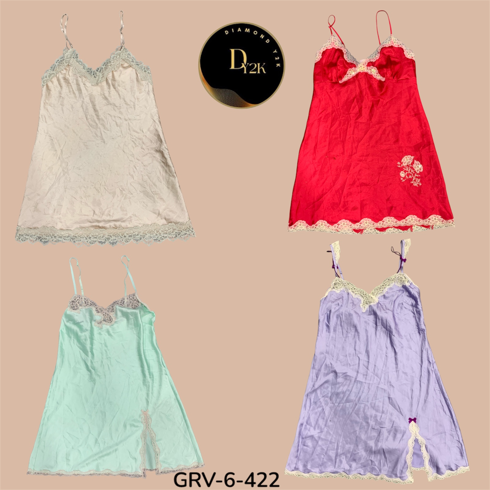 ミックススリップドレス – Y2Kレイヤー、 effortless flow (GRV-6-422)