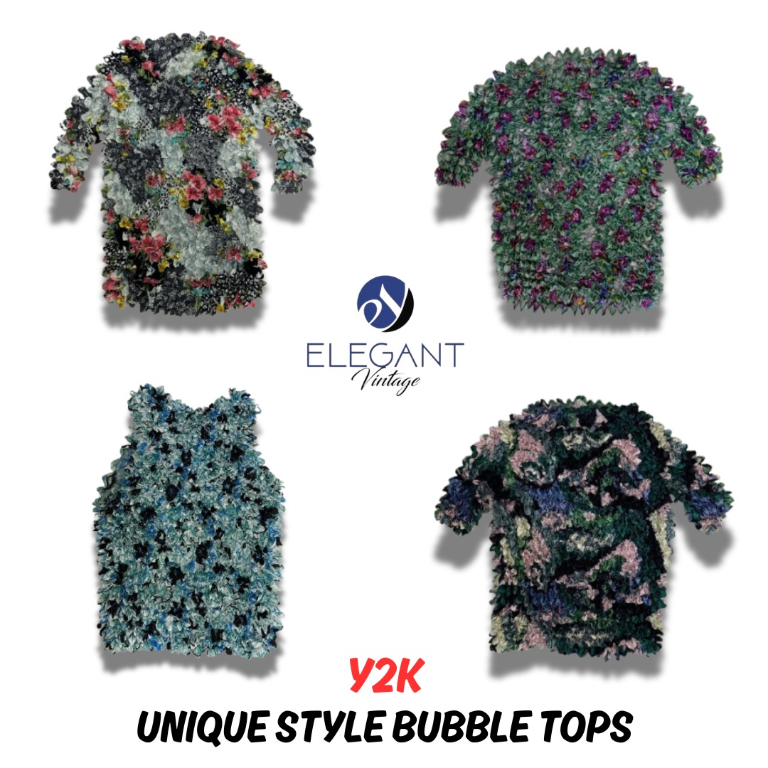 Y2K Unique Style Bubble tops - EV0149