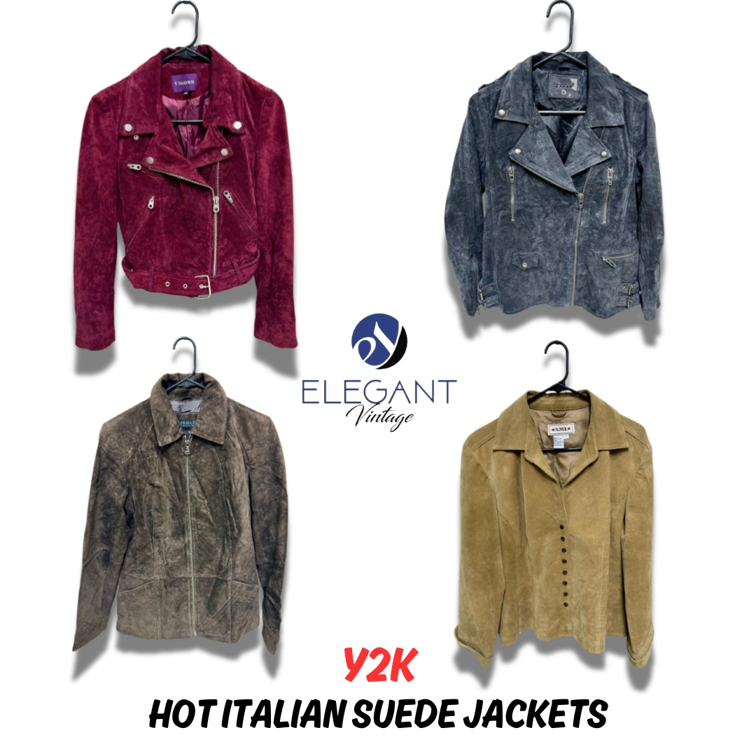 Y2K Hot Italian Suede Jackets - EV0167