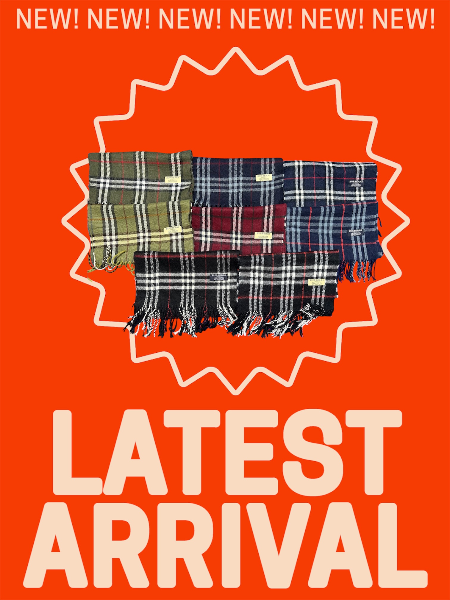 Branded Burberry Scarves