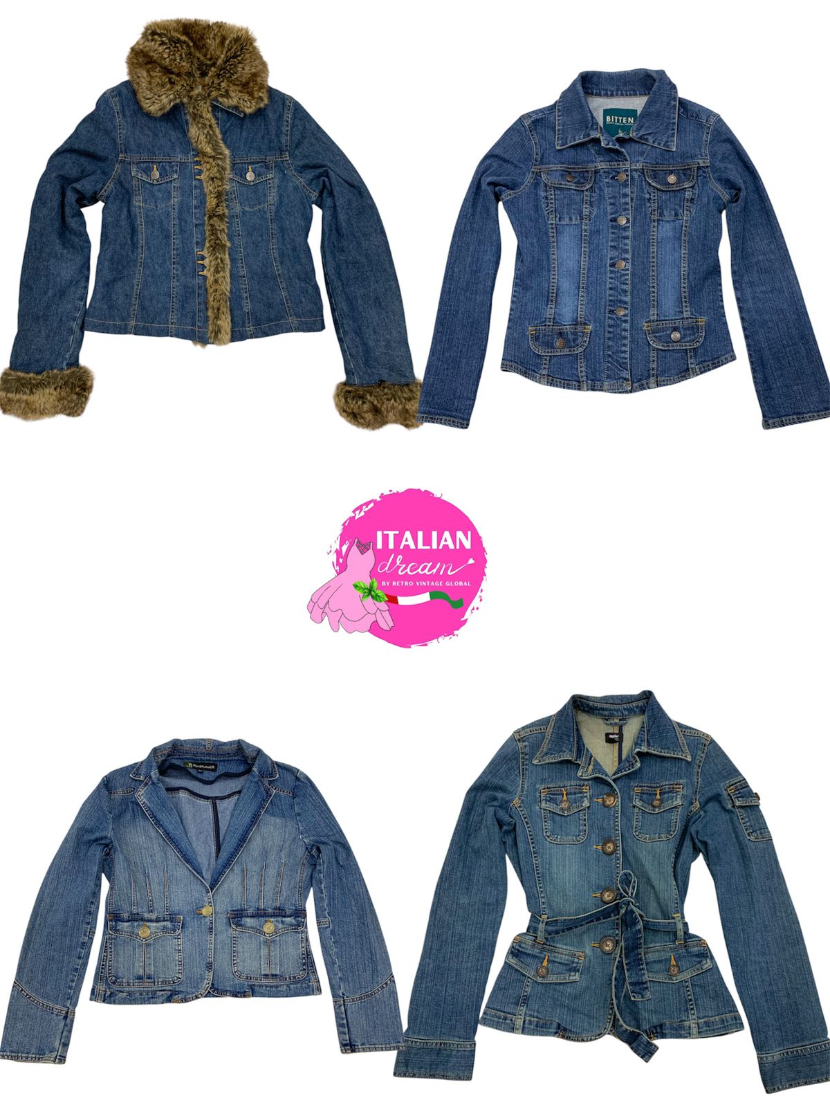 y2k street wear Giacche di jeans