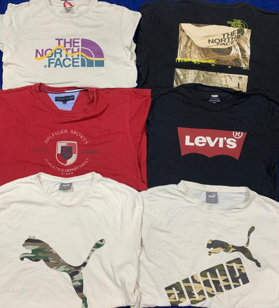 The North Face. Levi's. puma Nike tommy T-shirts