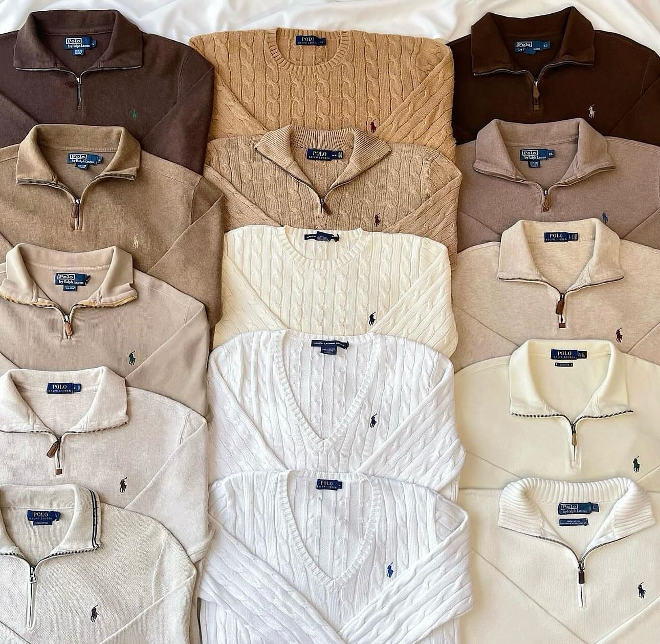Ralf Lauren Kabel- und Reißverschluss 1/4 Pullover