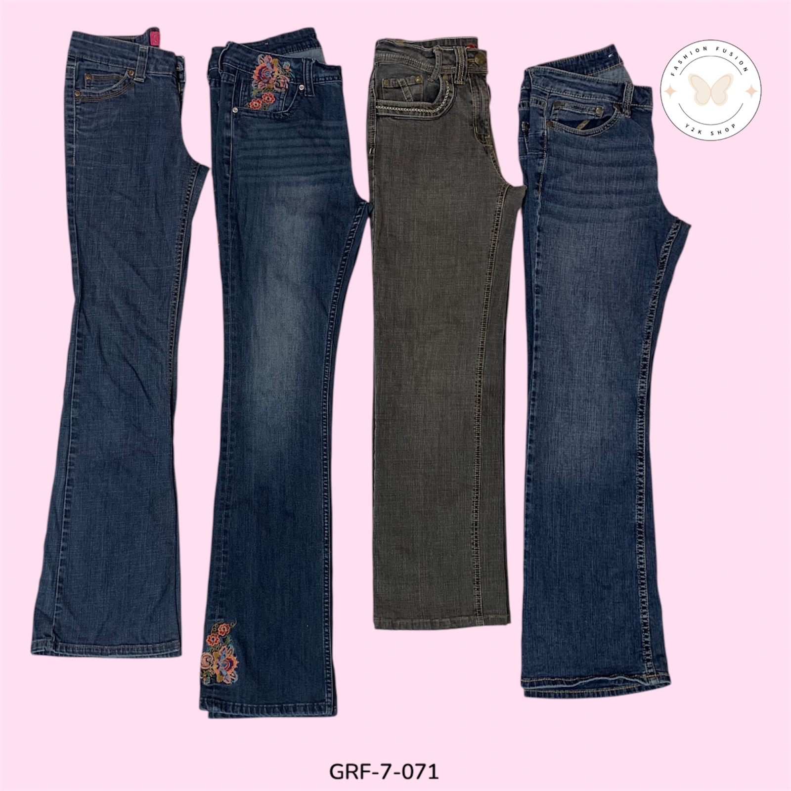 Retro Dream Fit | Classic 2000s Flared Denim (GRF-7-071)