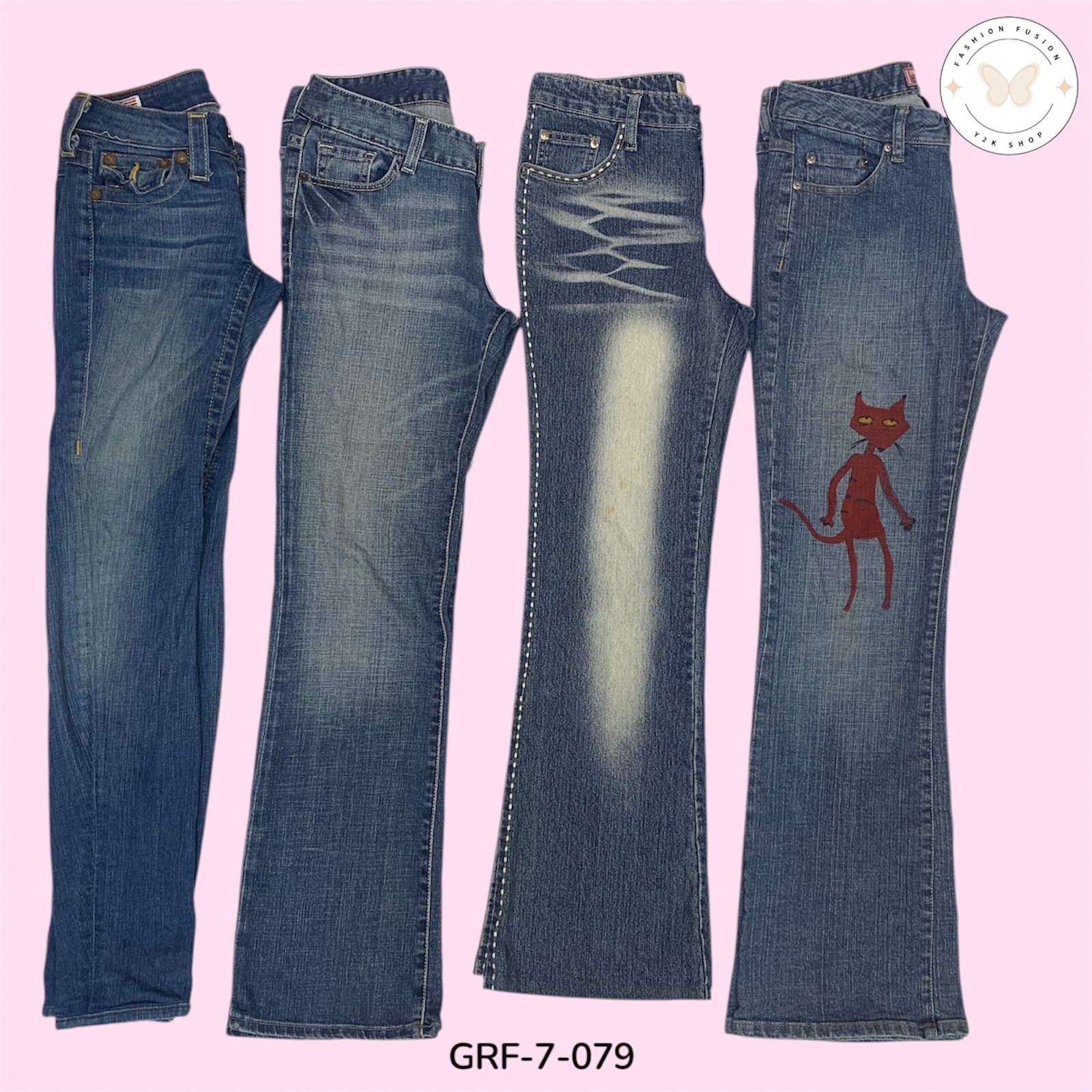 Flashback Flares | Vintage Wide-Leg Denim (GRF-7-079)