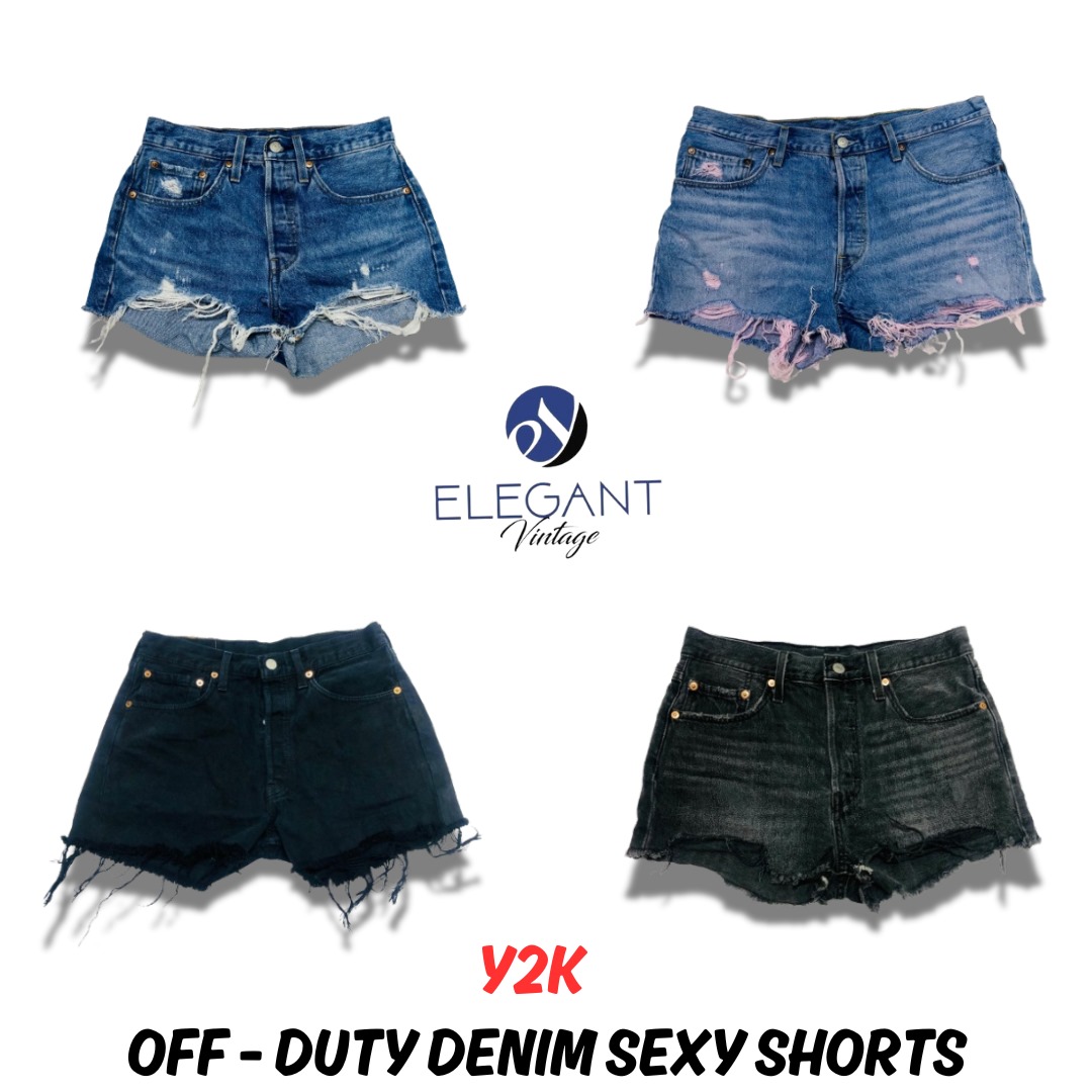 Y2K Off - Duty Denim Sexy Shorts - EV0691