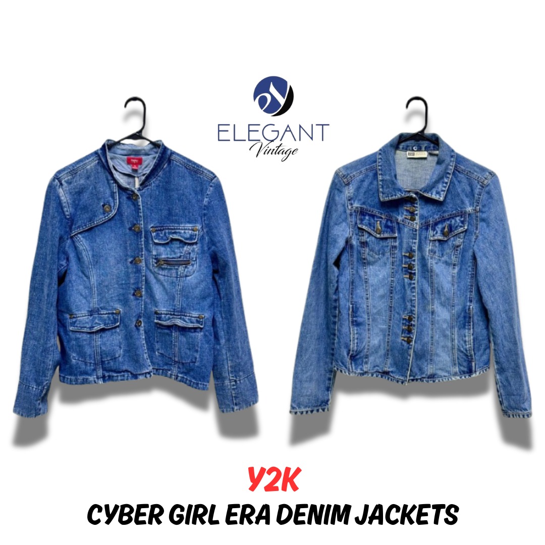 Y2K Cyber Girl Era Vestes en Jean - EV0196