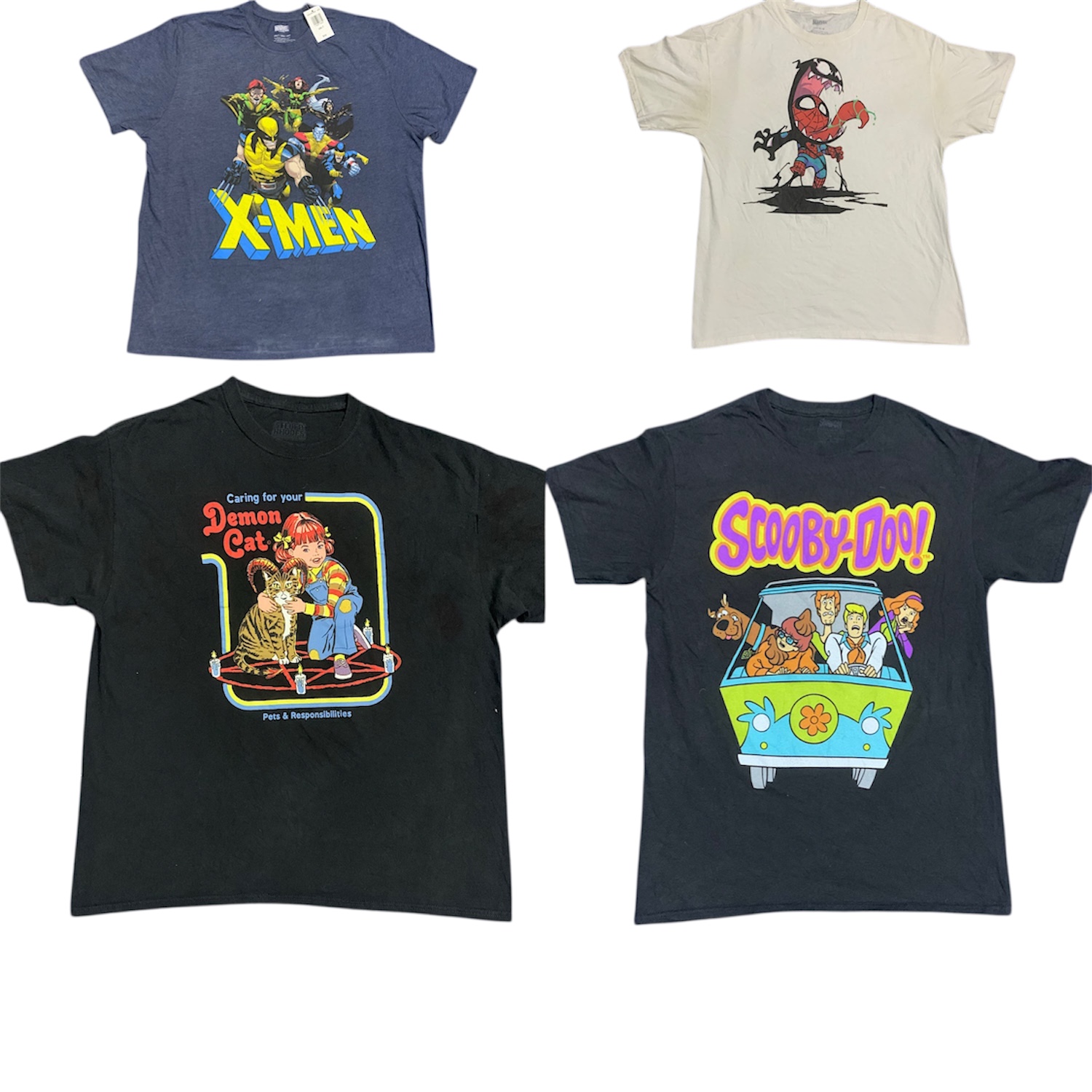 t-shirts imprimés de dessins animés