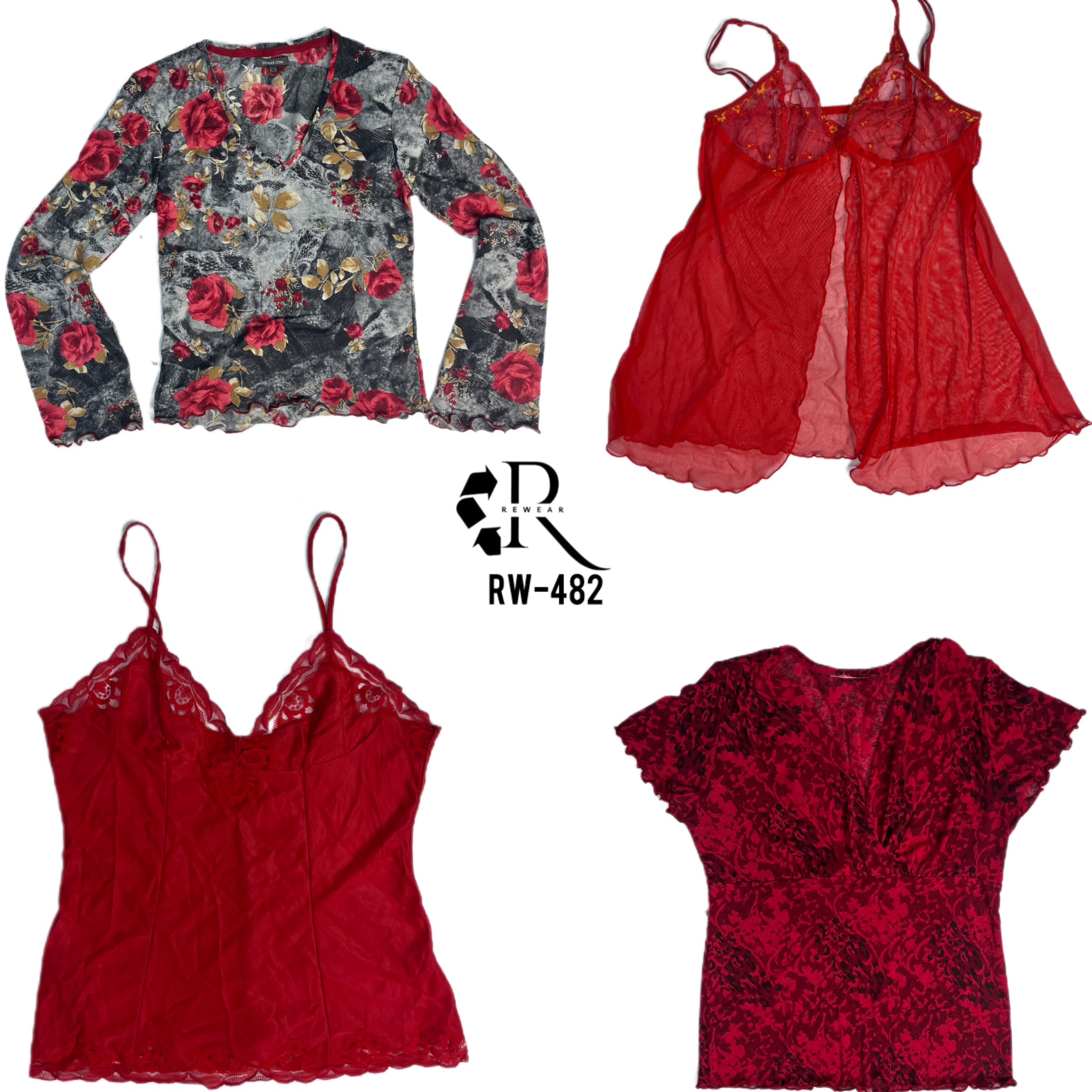 Y2K Love Story Mix Tops  (RW-482)