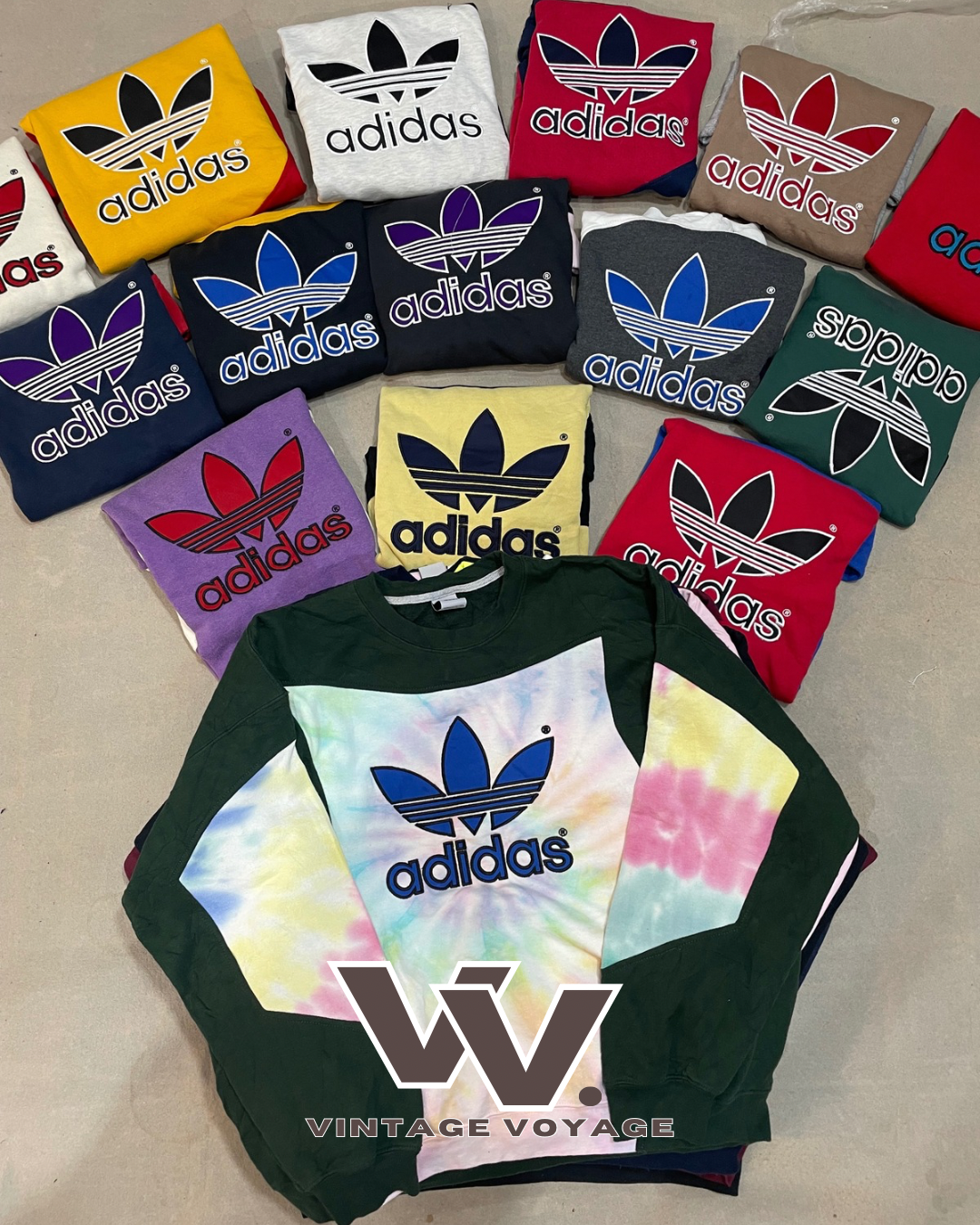Adidas überarbeiteter Stil Patchwork Sweatshirt