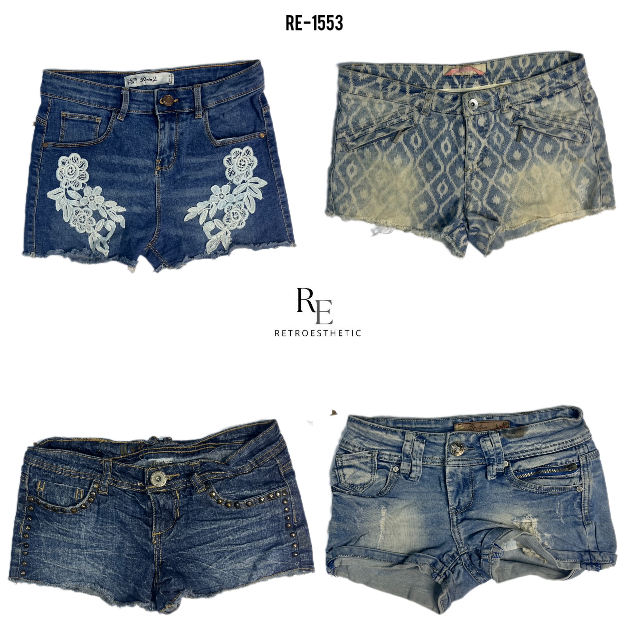 Y2K Britney Era Denim Shorts (RE-1553)