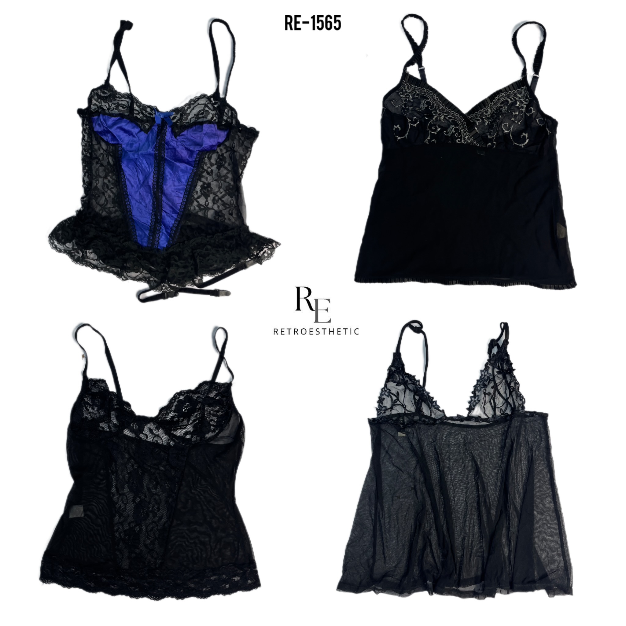 Y2K All Black Rave Lingerie (RE-1565)