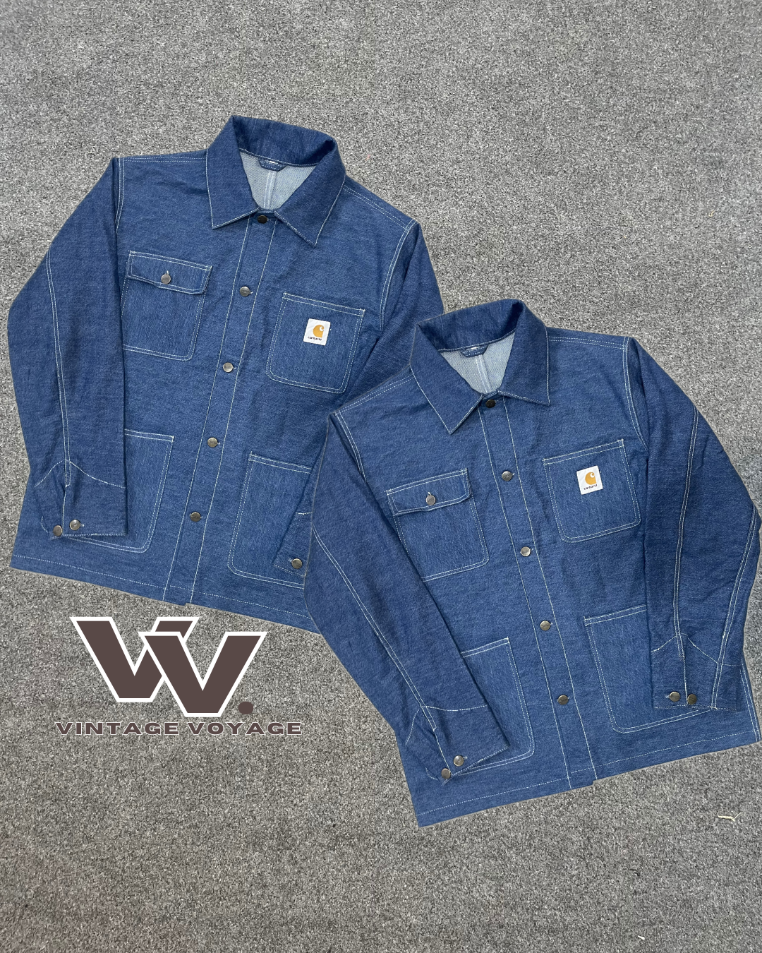 Carhartt rework style denim shacket