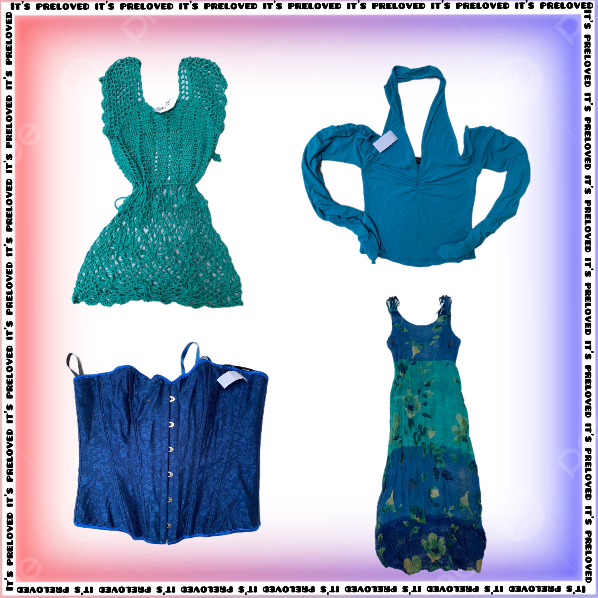 Solo Blue-tiful Vibes Bundle Top, Abiti e Gonne mix (SS-1071)