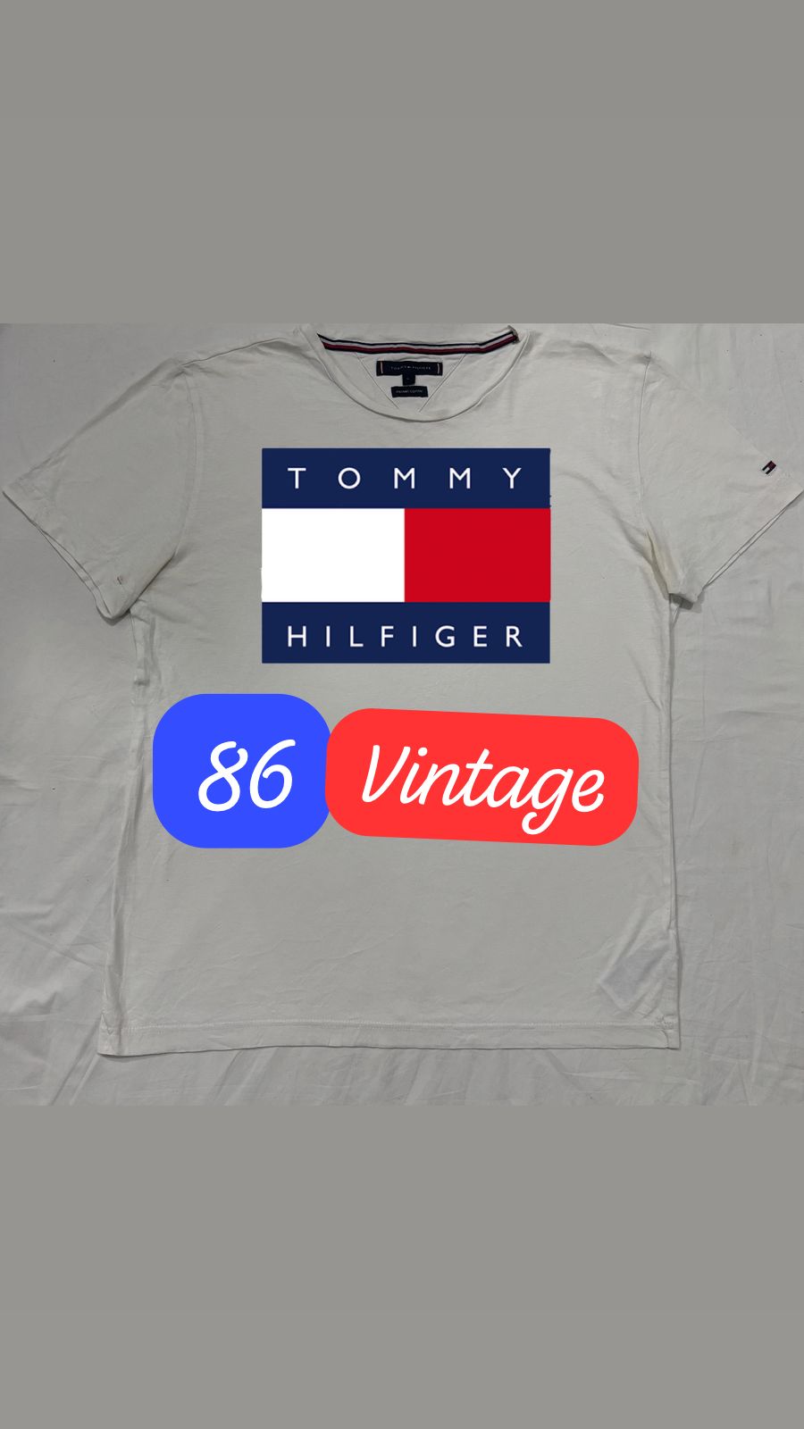Maglietta Bianca Tommy Hilfiger