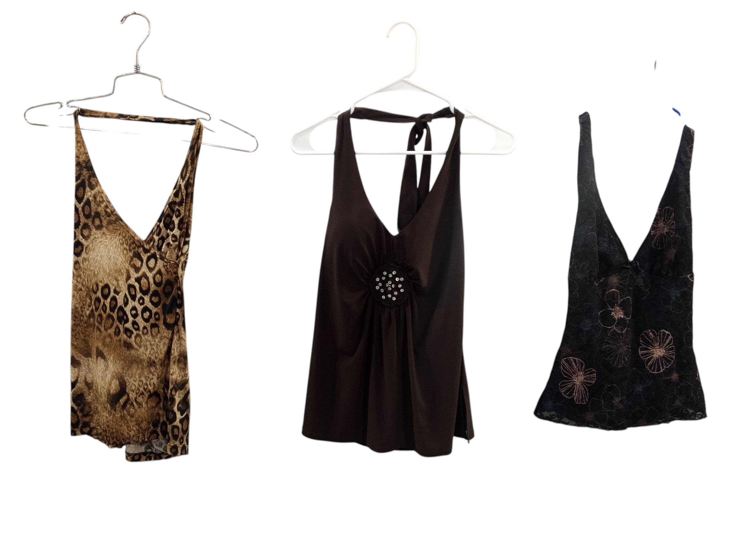 Dark shaded halter tops -14p -10/7/25