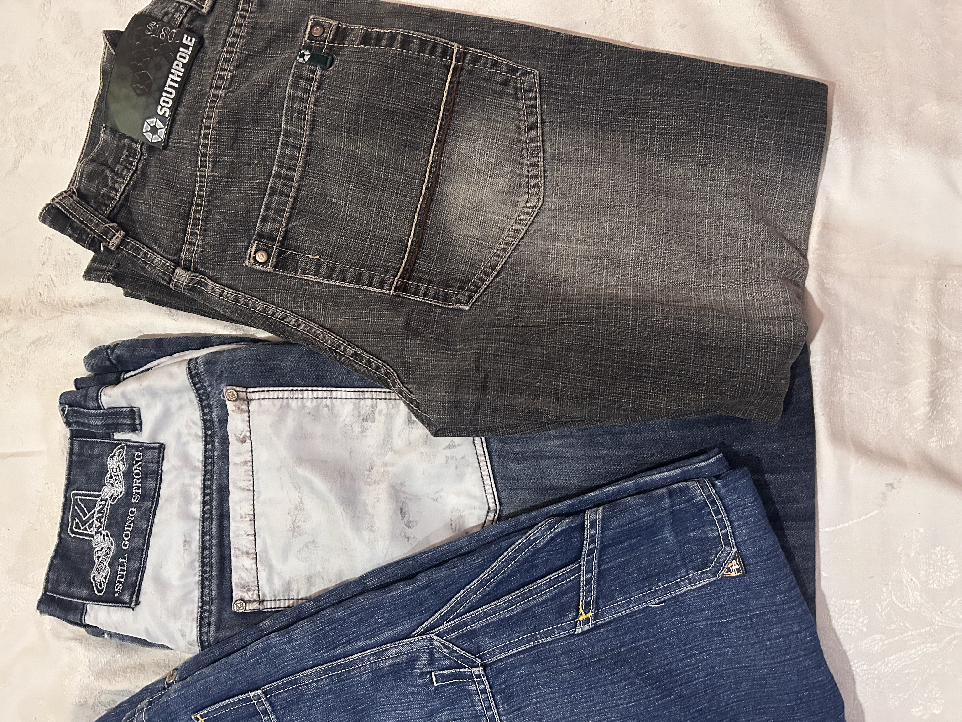 Calças jeans baggy masculinas de hiphop